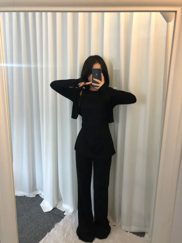 [휴가❤︎데일리룩/여리여리핏]트임 홀터넥 set 상세 이미지 28