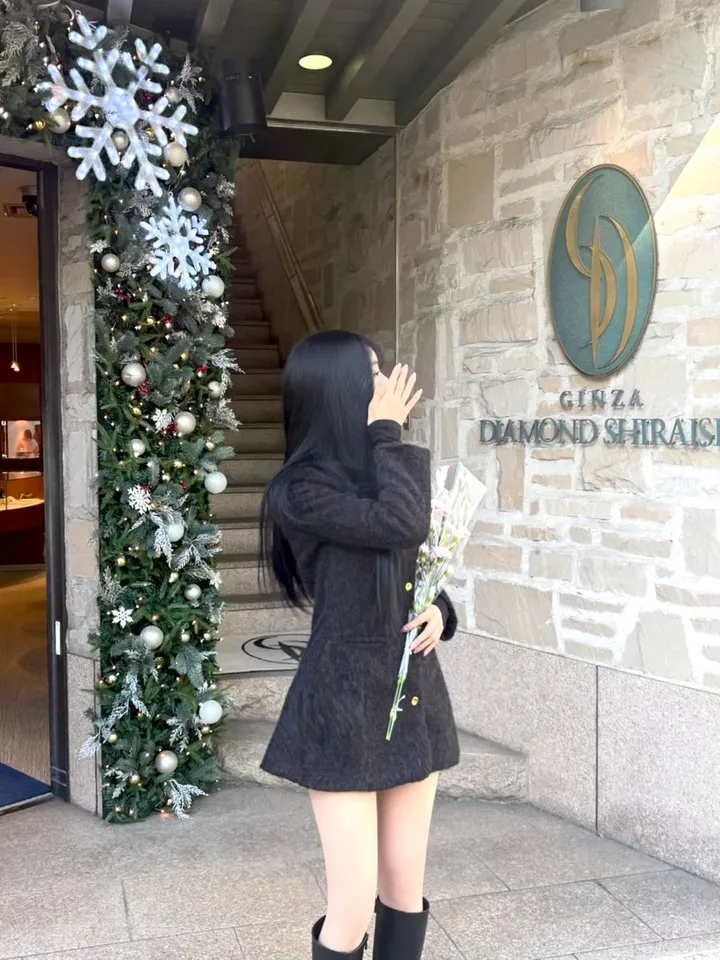 [코트겸원피스💗] 보들보들 연말룩 앙고라 하프 자켓 코트 원피스 상세 이미지 25