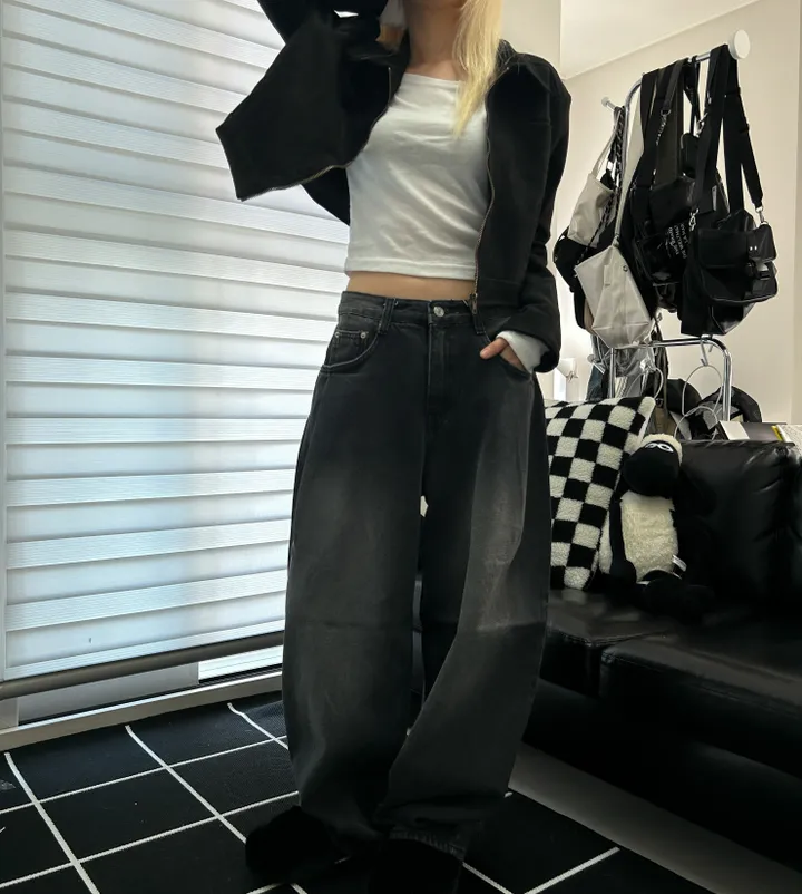 [🎀누적판매 1천장🎀]Allday washing pin-tuck wide denim 올데이 워싱 핀턱 와이드 데님 상세 이미지 39