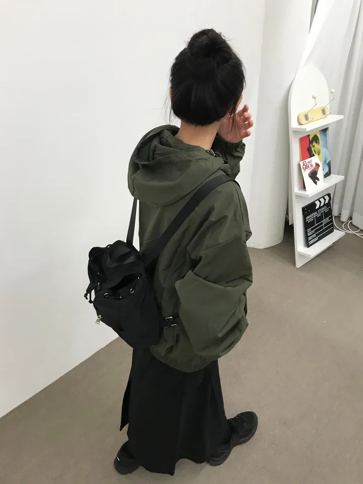 [인기🩶/간절기 아우터] 몬코 나일론 투웨이 바람막이 후드 윈드브레이커 자켓 (2color) 상세 이미지 17