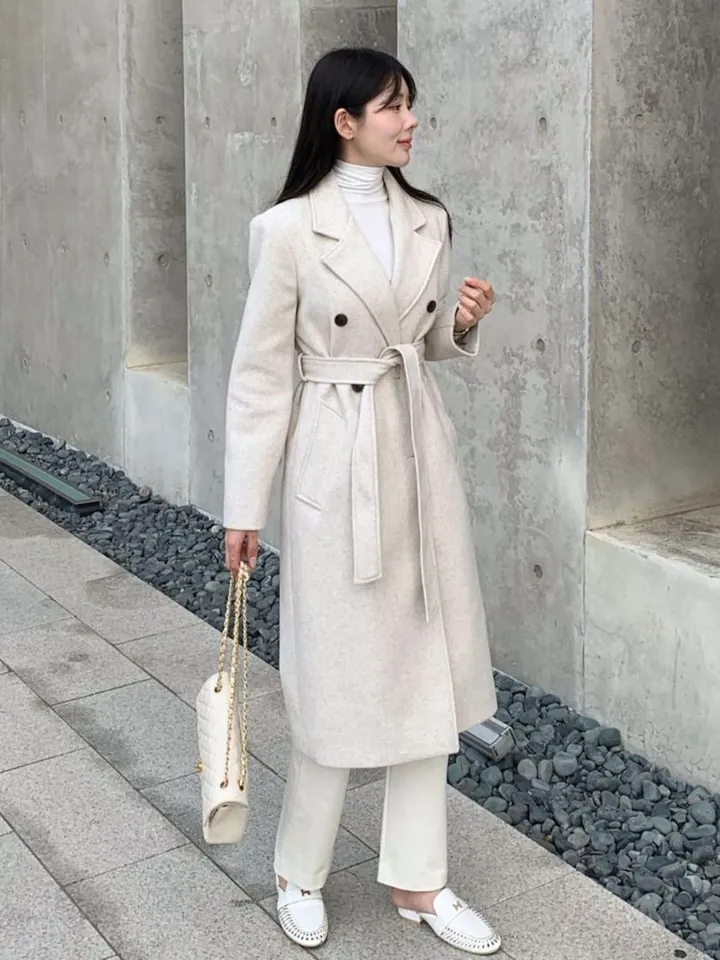 [당일출고🌹] 토토 바바리 롱코트 / 겨울코트 벨트코트 핸드메이드코트 코트 떡볶이코트 싱글코트 더블커트 밍크코트 롱패딩 숏패딩 양털코트 무스탕 겨울자켓 하객룩 아우터 점퍼 트위드자켓 트렌치코트 바바리코트 후드코트 후드롱코트 케이프코트 망토자켓 연말룩 청 상세 이미지 22