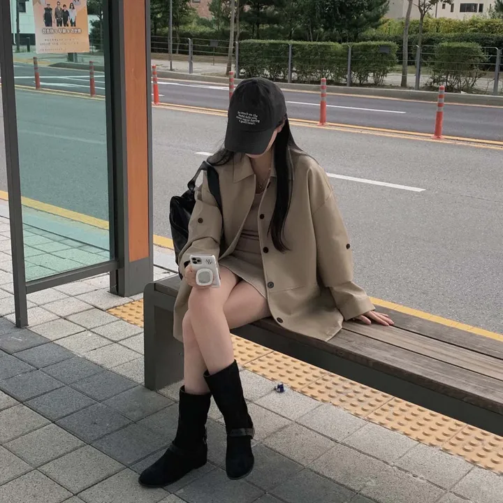 [힙덮는기장감~/블랙 당일출고🎉] 자체제작 #크치Made 오디너리 롤업 오버핏 하프 레더자켓 - jk 상세 이미지 49