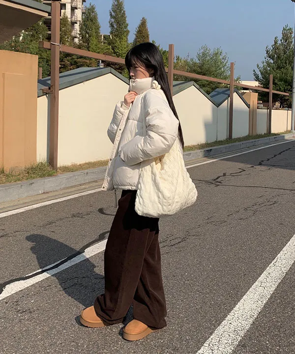 [기모팬츠🤎] 캠핑 와이드 겨울 기모 코튼 팬츠 (2color) 상세 이미지 4