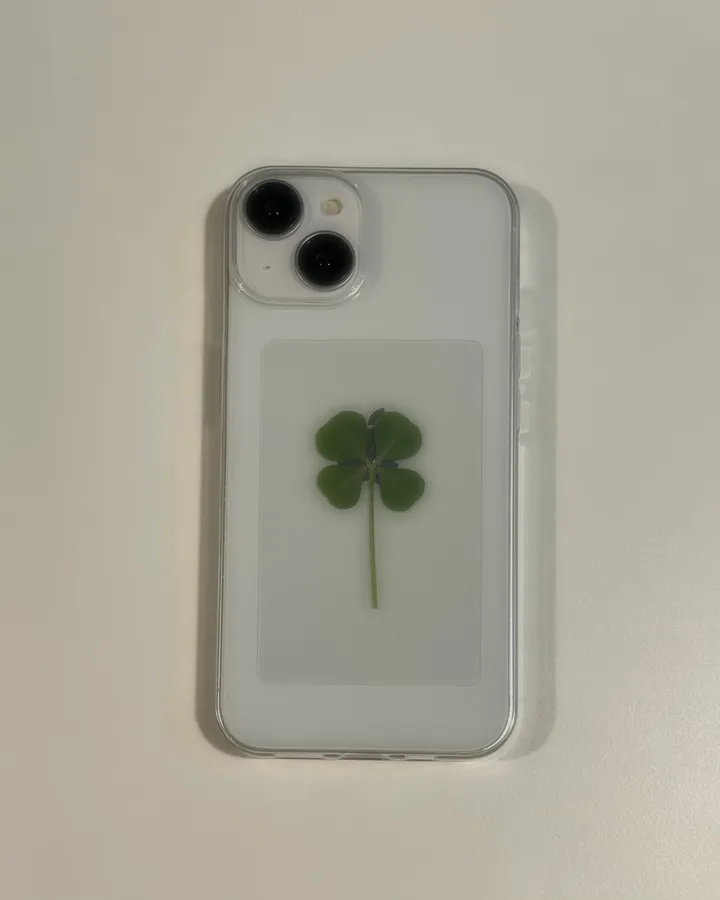 [케이스 세트🍀] 생화 네잎클로버카드 케이스 세트 Real clover card phonecase set  (행운선물/졸업선물/수능선물/스승의날선물/어버이날선물/친구선물) 상세 이미지 11