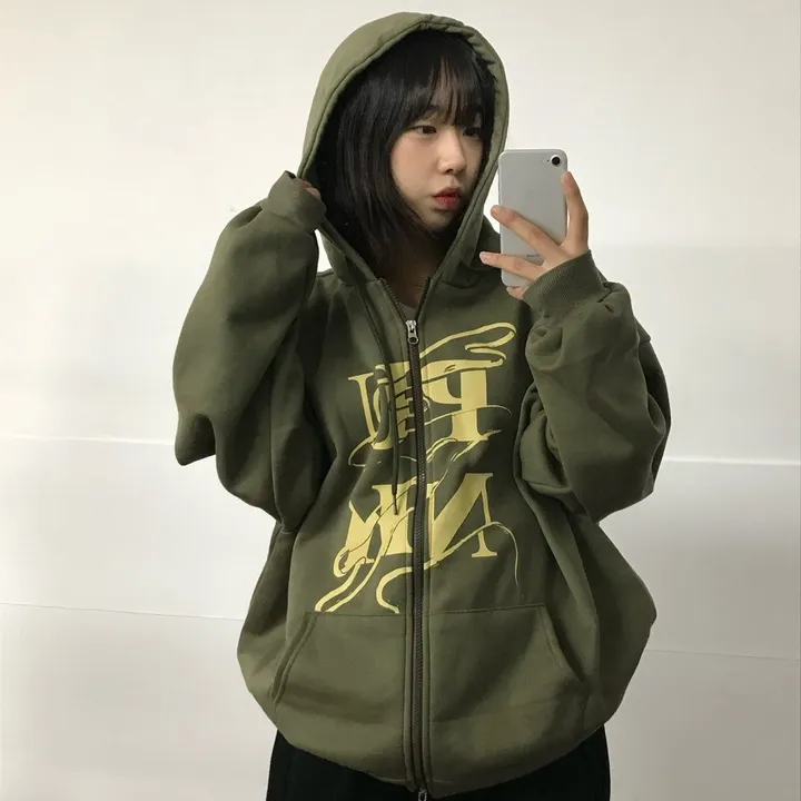 (기모선택/국내)Punk Two way Hooded zip-up - 3color 상세 이미지 15