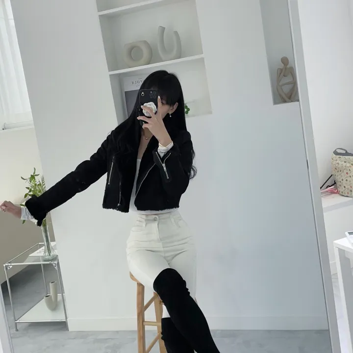 [주문폭주💝자체제작/후기보세요💝] 컬러추가 ! (벨트SET)(원조고퀄)(슬림핏)(모델소장)매력 쁠리 여신 크롭 무스탕 상세 이미지 13