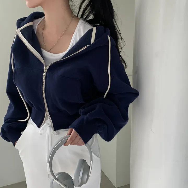 [완전인기✨/백염컬러 당일출고!] 자체제작 크치Made 꿈에 나온 핏, 투웨이 양기모 크롭 후드집업 ver 아우터 자켓 - zipup 상세 이미지 119