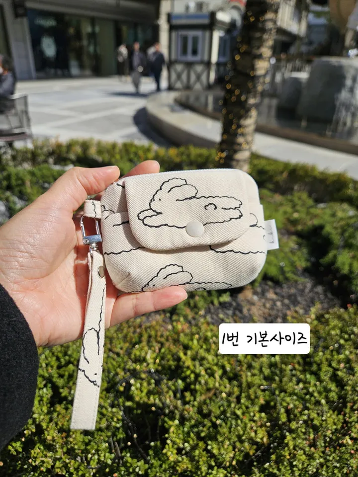 (키키핸드메이드)구름토끼 둥근지갑 사이즈 4가지 상세 이미지 3