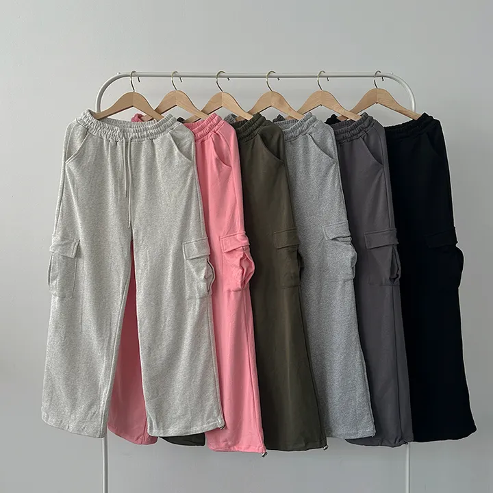 ✨줍줍SALE/마지막수량!!✨[기본,롱기장/가격찐!! 도톰한 쭈리원단 *스트링조절* 데일리 와이드 트레이닝팬츠] 이단쭈리카고스트링팬츠 상세 이미지 50