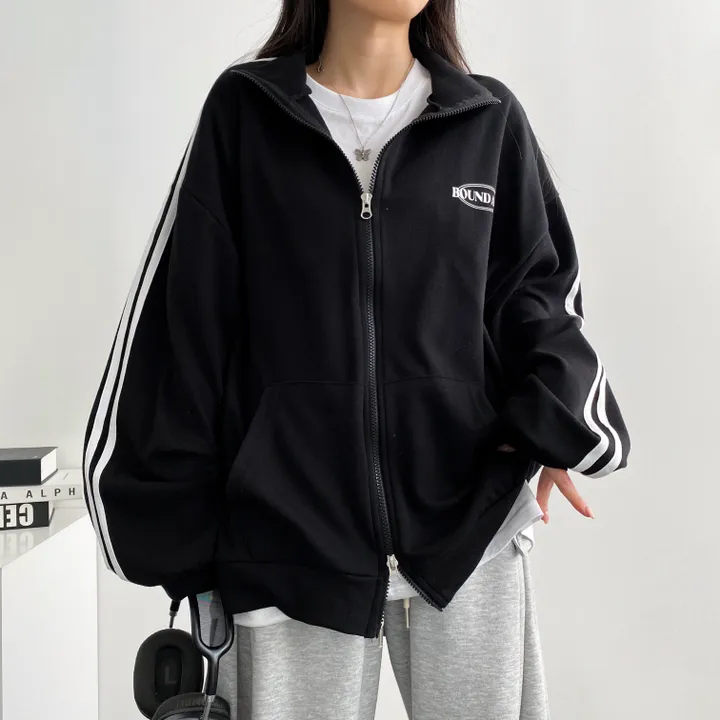 ⭐ 봄신상! [캐주얼/묶음할인] 오버핏 바운더리 투웨이 카라 집업 3color 상세 이미지 18