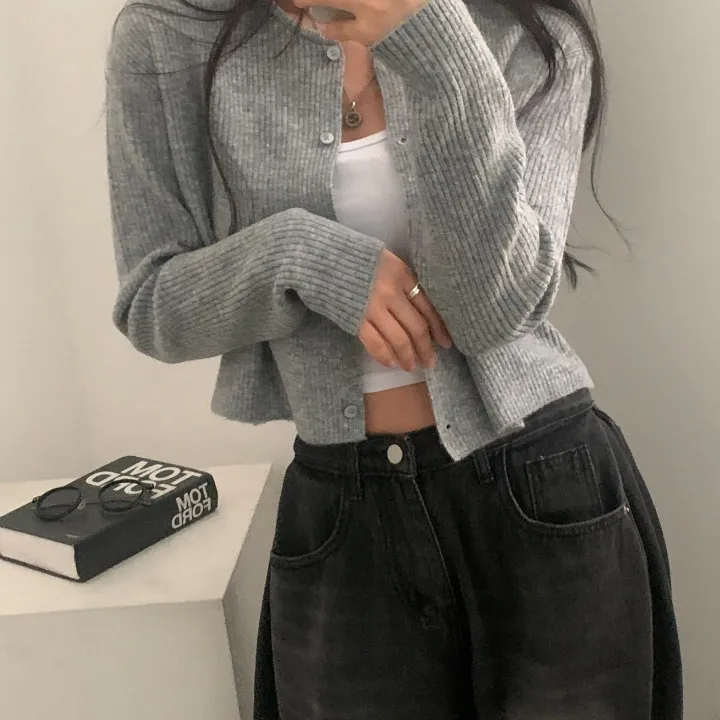 [만족도100%/캐시울🤍] 뮤어 데일리 라운드넥 니트 가디건 - 5color 상세 이미지 7
