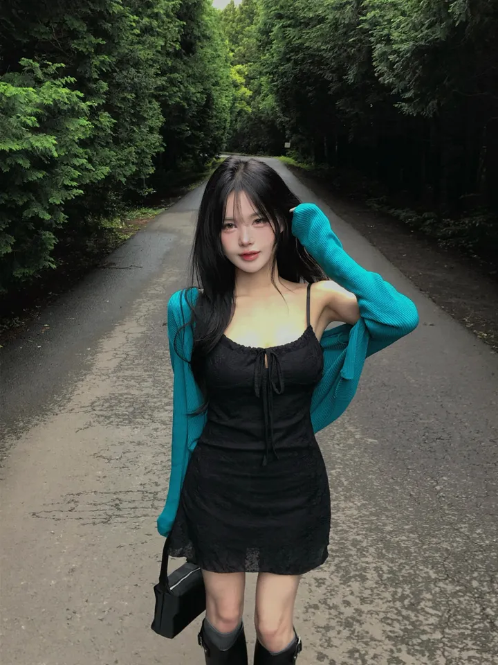 드레스 모델 착용 이미지-S1L65