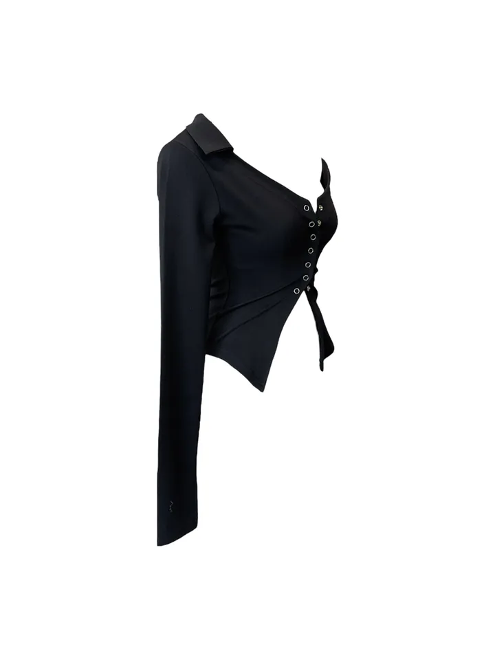 Kitzha deep v-neck blouse cardigan 키츠하 딥 브이넥 블라우스 가디건 상세 이미지 21