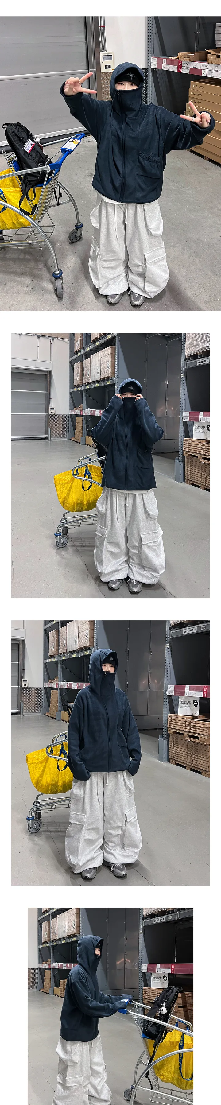 [ Unisex ] 오웬 바라클라바 후리스 집업 3C 상세 이미지 15