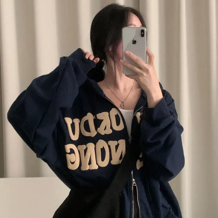 [기모추가!/만족도100%] 크루아상 발포 오버핏 레터링 후드집업,점퍼 - 4color 상세 이미지 7