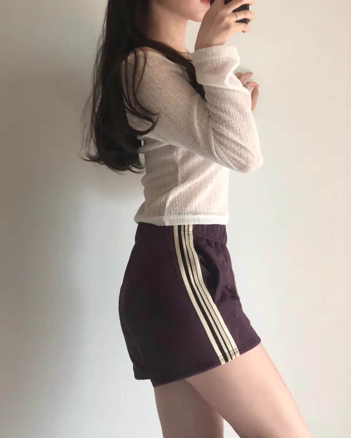 [재질 너무 좋아요] 포코 pt - 캐주얼 스포티 운동 트레이닝 홈웨어 밴딩 반바지 팬츠 상세 이미지 6