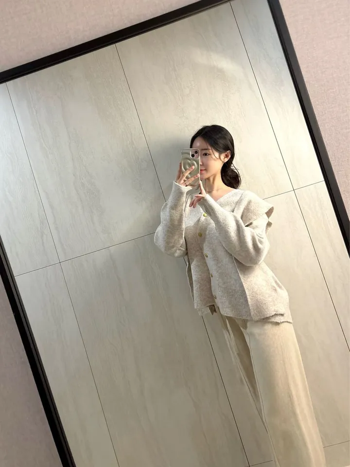 *숄 세트/강추! 여리 숄 니트 금장 가디건 *브이넥가디건, 숄가디건 상세 이미지 31