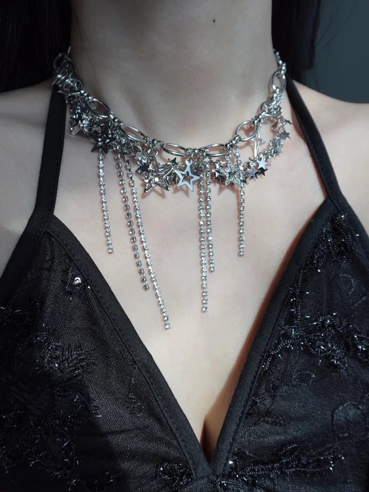 star chain necklace | 별 스타 큐빅 체인 목걸이 상세 이미지 19