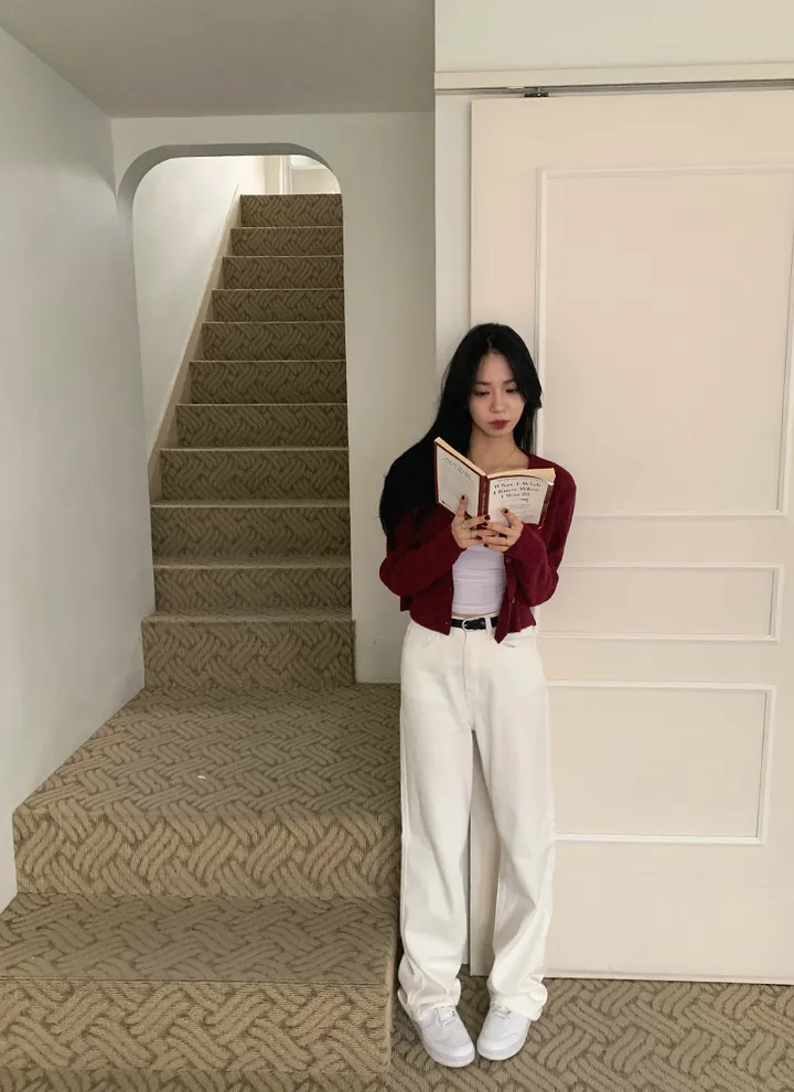 1+1할인🐰[루즈핏🤍] 베리 골지 라운드넥 가디건 상세 이미지 20