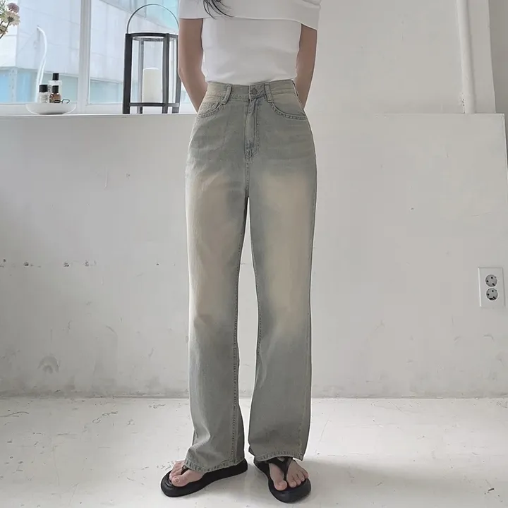 [당일출고] #누적10만장 썸머ver [MADE] 블림진 오버핏 딥 브러쉬 롱 와이드 데님 팬츠 (기장선택) 상세 이미지 166