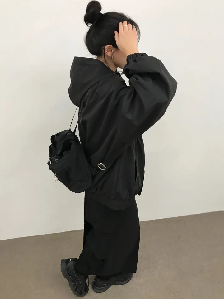 [인기🩶/간절기 아우터] 몬코 나일론 투웨이 바람막이 후드 윈드브레이커 자켓 (2color) 상세 이미지 20