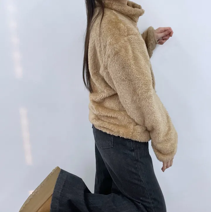 *부들양털후리스 3 SIZE * 후리스 가을 겨울 양털 오버핏 플리스 뽀글이 극세사 홈웨어 아우터 커플템 상세 이미지 39