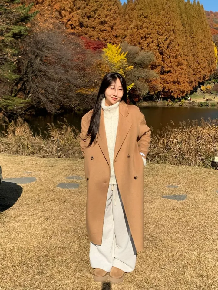 [울 100%/ 핸드메이드] 일렌 울 모 롱 코트  키작녀 카라 버튼 베이지 그레이 블랙 상세 이미지 23