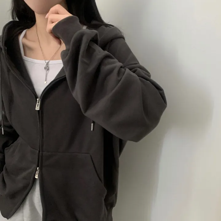 [사계절인기템/7컬러*.*] 심플무지 투웨이 오버핏 후드집업,점퍼 - 12color 상세 이미지 42