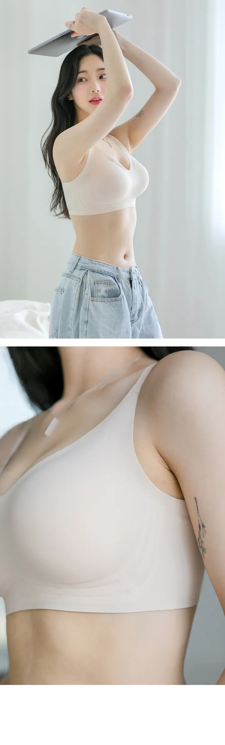 볼륨장인 뽕브라몰 자체제작💖 마이스킨 브라 상세 이미지 28