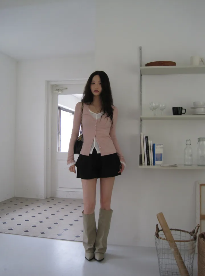 카디건 모델 착용 이미지-S1L30
