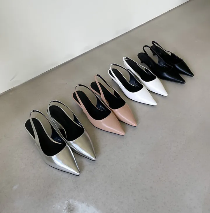 (MD소장추천)스틸레토 슬링백 로우 힐(3cm)(4colors) 상세 이미지 23