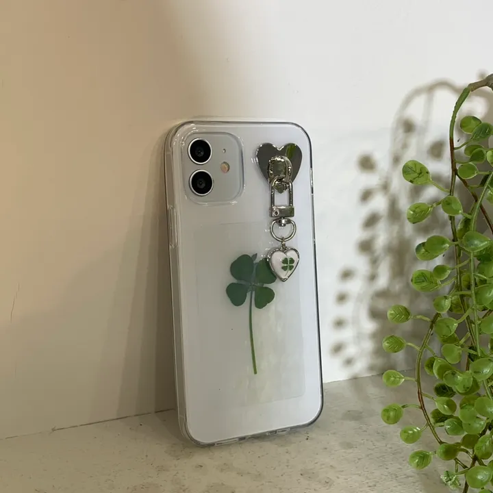 [케이스세트🍀] 생화 클로버 키링 케이스 real clover keyring phonecase (행운선물/졸업선물/수능선물/스승의날선물/어버이날선물/친구선물) 상세 이미지 8