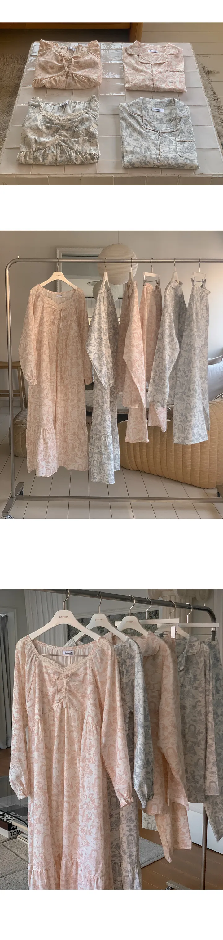 [☁코튼] J'eu 아르떼 커플 파자마 잠옷 세트 2color 상세 이미지 22