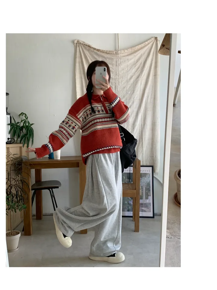 (숏,롱기장)후루 옆트임 와이드팬츠 상세 이미지 10