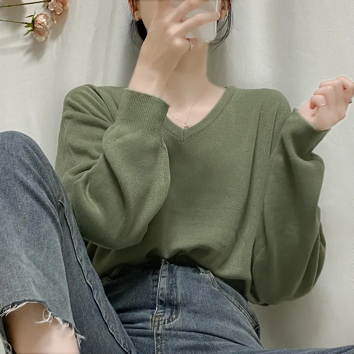 [1000장돌파💛/니트맛집/] V넥 베이직 기본 니트 10color 상세 이미지 36