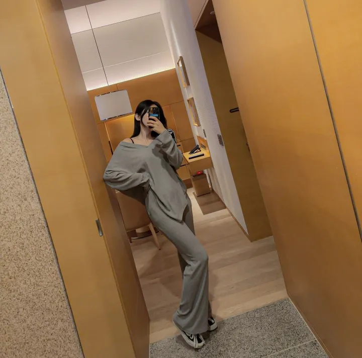 [Made /단품구매가능 /세트3000원할인] 촉촉 촤르르 연유 라떼 트레이닝 세트 여리핏 꾸안꾸 퀄보장 데일리set 핏보장 봄 신상 상세 이미지 122