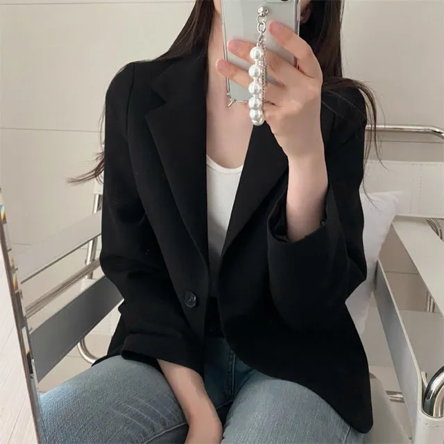(어깨패드없는 국내 고퀄) 와이 심플 베이직 자켓 상세 이미지 18