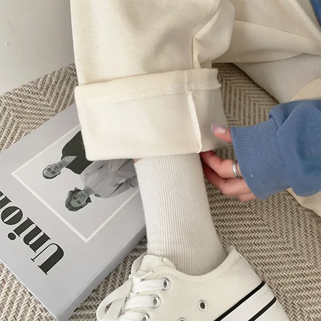 (키작녀,베이직,키큰녀) (기모선택가능!) 포시즌 밴딩와이드팬츠 트레이닝팬츠 4color 상세 이미지 41