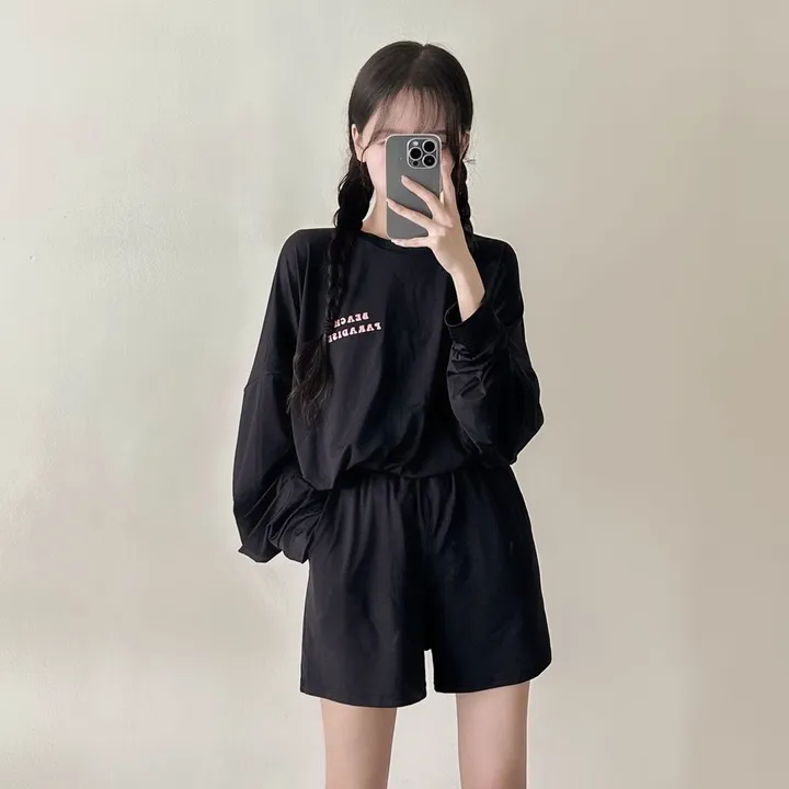 [44-100/래쉬가드] UV차단 99.9!🌞 하와이 프린팅 래쉬가드 티셔츠 + 비치 스판 밴딩 수영복 반바지 셋업 2c 상세 이미지 17