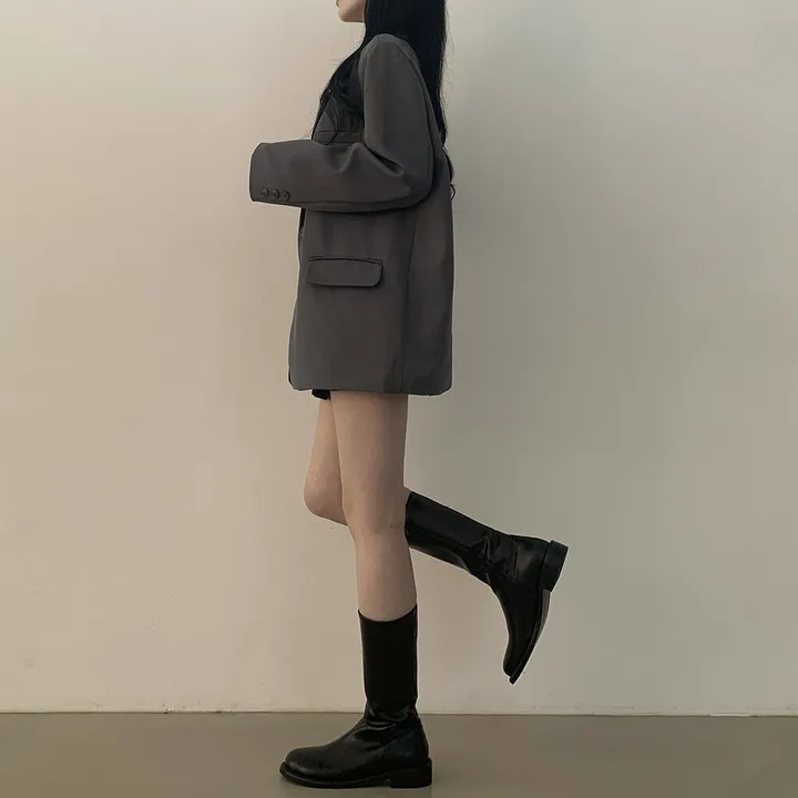 [봄ver/리얼오버핏] 고퀄! 모던 박시 데일리 투버튼 사이드포켓 싱글자켓 오피스룩 하객룩 데이트룩 빅사이즈 상세 이미지 27