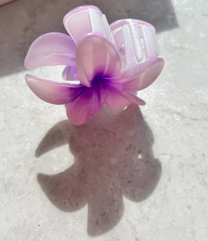 🌷집게핀증정/당일🌷 집게핀 봄 여름 13cm  투명 오로라 꼬임 사각 리본 유광 실버 하이틴 빅사이즈 꽃 반머리 묶음 헤어핀 머리핀 왕집게핀 헤어집게핀 헤어 집게삔 상세 이미지 26