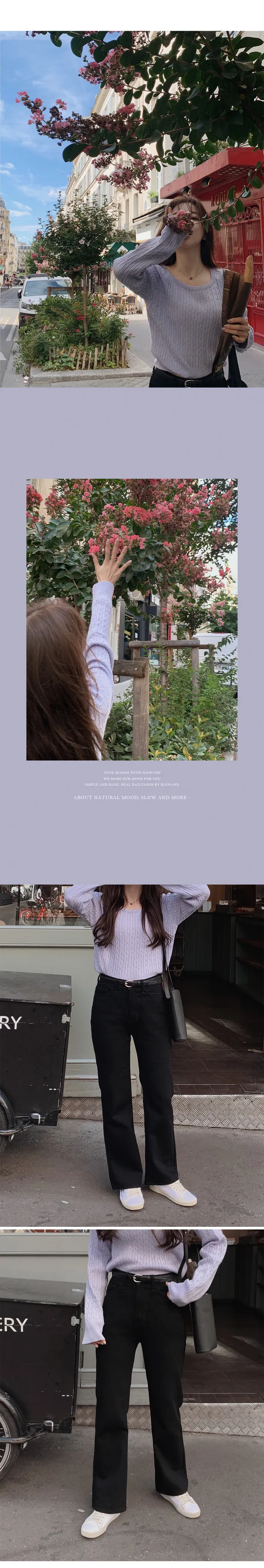 [🖤핏보장] 프리미엄 세미부츠컷 블랙진 (+베이직/롱ver) - 4 size (SLOWMADE/자체제작/부츠컷/인생데님/난스판/키작녀바지/블랙데님/사이즈세분화) 상세 이미지 38