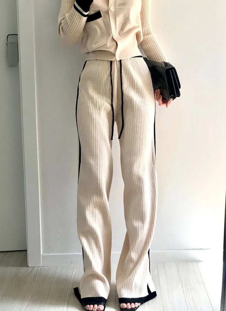빠른🔥고퀄버전🩷원조✔️다니 롱투피스세트(긴바지,긴팔버전)104,투피스추천,트레이닝,배색추리닝,츄리닝추천,롱바지,여름바지,가디건,가디건세트,데일리,꾸안꾸,단추가디건,봄,가을 상세 이미지 9