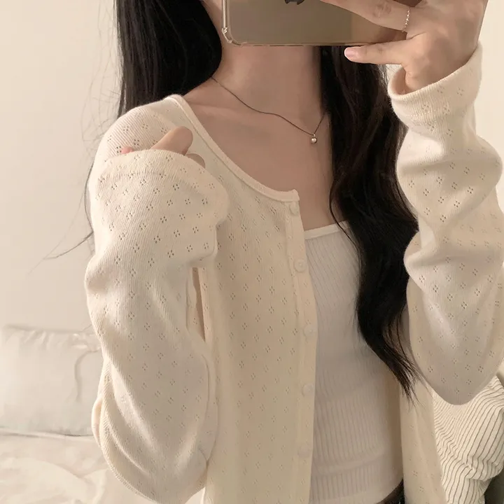 로로 펀칭 가디건 (8color) 상세 이미지 9