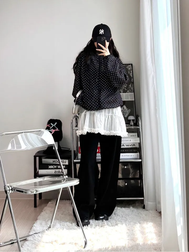 💝인기아우터💝주문폭주[봄아우터] 엔티JP 엠보 도트 후드 집업 /떙땡이/바람막이/봄/여름/아우터/얇은집업 - 2color 상세 이미지 20