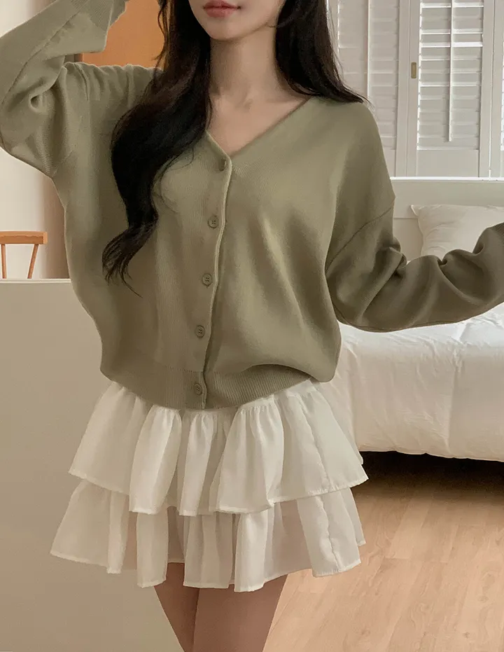 [예쁜여유핏/11colෆ] 다온 브이넥 루즈핏 긴팔 가디건 11colors 상세 이미지 21