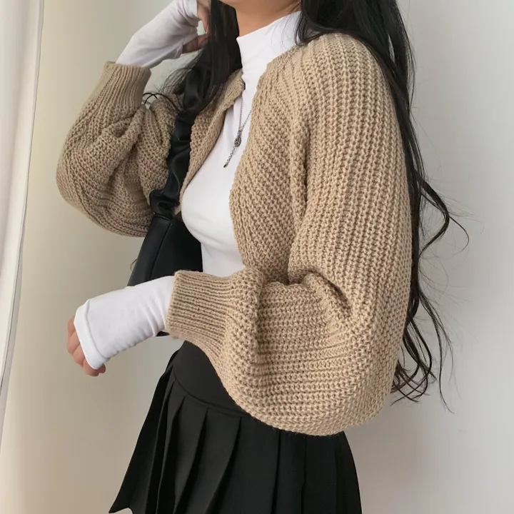 가을 두께감! 하찌 볼레로 크롭 니트가디건;5col 상세 이미지 17