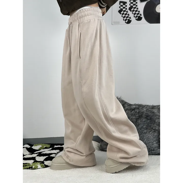 ❤️‍🔥누적판매8,000 돌파 기념❤️‍🔥[UNISEX/기모 ver.🤧/소장추천!]럽 올 컬러 와이드 스트링 트레이닝 팬츠(5color) 상세 이미지 19