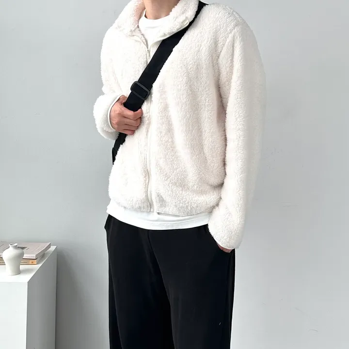 [당일발송!/1+1할인] 소프트 보들 플리스 집업 자켓 후리스 점퍼 아우터 남녀공용베이직플리스자켓 상세 이미지 17