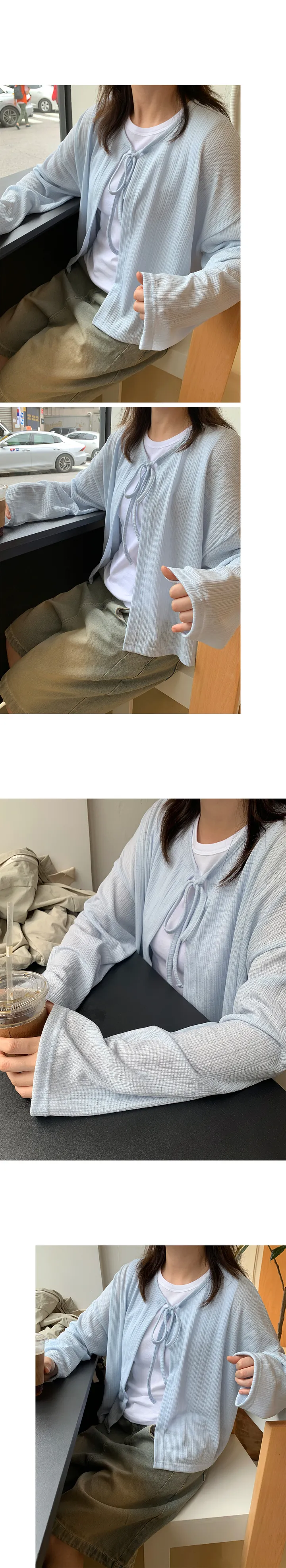 넨즈 썸머 리본 볼레로 가디건 (5color) 상세 이미지 5